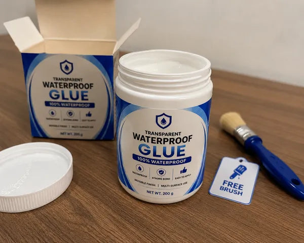 Transparent Waterproof Glue + Free Brush 🔥