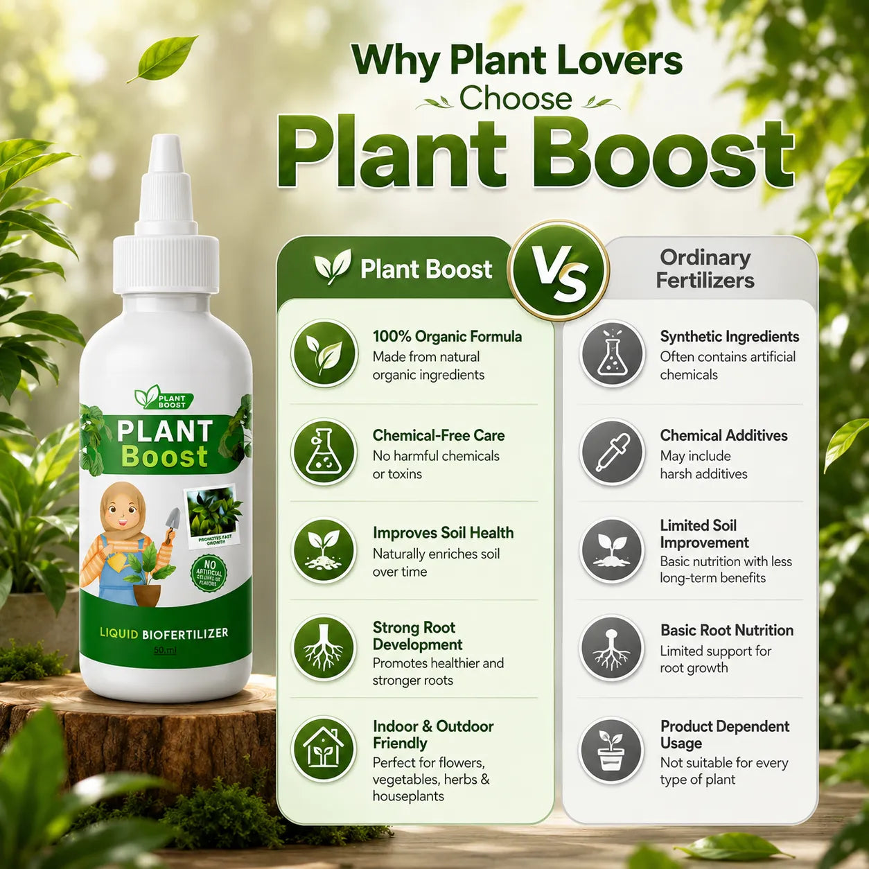 Organic Plant Boost – Faster Growth & Stronger Roots