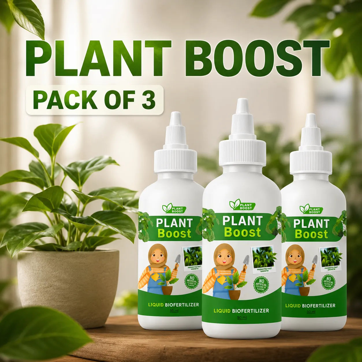 Organic Plant Boost – Faster Growth & Stronger Roots